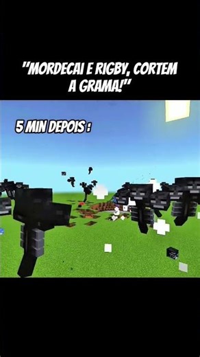 APENAS UM SHOW #minecraft #bestminecraftclips #regularshow #mordecai #rigby #minecraftshorts