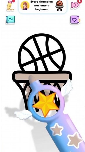 "How to Draw and Color a Basketball Hoop | Easy Drawing for Kids"