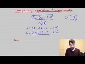 Using determinants to compute eigenvalues & eigenvectors
