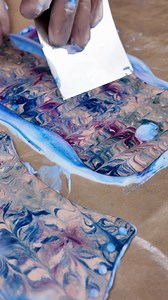 152K views · 2.1K reactions | 皮革彩繪藝術家就是你  只要用刮鬍泡和皮革染料，就能創造夢幻的大理石紋效果✨...