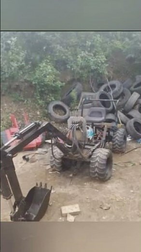 "DIY Backhoe: Building a Homemade Excavator from Scratch!" #diy #homemade #fabrication