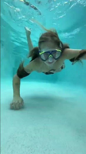 How long can you do it?? #underwater #swimming #pool #funny #test #challenge