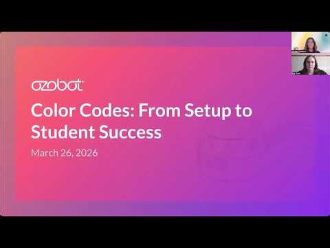 Color Codes: From Setup to Student Success | March 2026 Webinar