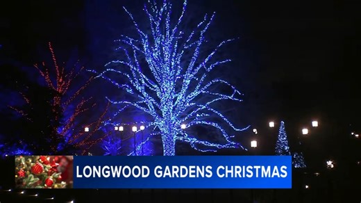 Longwood Gardens in Kennett Square, Pa. is now lit up for the holidays