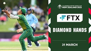 🎙️ "What a catch!" Chloe Tryon's brilliant catch is the FTX Diamond Hands moment from the second semi-final of #CWC22 📽️ | ICC - International Cricket Council
