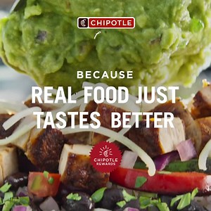 Every batch of our guacamole is made with 48 whole ripe avocados. Order now for a $1 delivery fee. Join Chipotle Rewards now to unlock surprise guac rewards, here for a limited time. Higher menu prices and additional service fees apply for delivery. $10 min/$200 max, excl tax. Limited time offer. Additional terms & conditions: www.chipotle.com/dollardelivery. Chipotle Rewards Program Terms: https://www.chipotle.com/rewards-terms. | Chipotle Mexican Grill