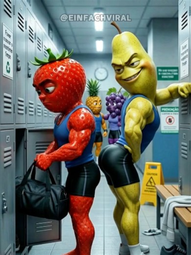 Teil 4 - Strawberry wollte nur trainieren... aber diese Akademie war nicht normal. #iastory ##früchte #zeichentrick #gewohnheiten #kurzgeschichte