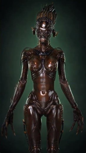 This creature design broke my brain #3dart #render #designprocess