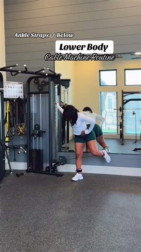 Cable Machine Glute Workout #fitness #glutes #fitnessequipment #cablemachine