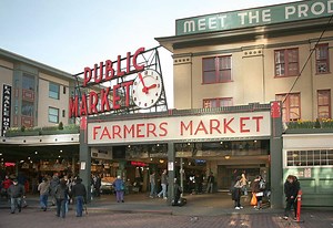 Pike Place Market in Seattle, USA