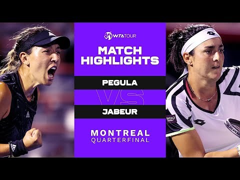 Jessica Pegula vs. Ons Jabeur | 2021 Montreal Quarterfinal | WTA Match Highlights