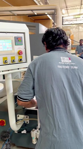 7.3K views · 18 reactions | Edge Banding Machine in Operation at Kitchen & Bedroom Manufacturing Facility #edgebanding #edgebandingmachine #edgebander #manufacturing #factory #furniturefactory #kitchenandbedroom #srilanka #colombo #productionfacility | Kitchen & Bedroom | Facebook