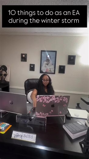 When the weather cancels plans, I do not cancel progress. This is the perfect thing to reset, refine, and realign. No meetings. No site visits. Just systems and clarity. Quiet weekends build strong weeks. 10 Things to Do As an EA During The Winter Storm: 1. Conduct a CEO Calendar Audit Review the next 30–90 days for conflicts, overbooking, or misaligned priorities; flag areas that need CEO input. 2. Clean Up Email & File Systems Create or refine folders, filters, naming conventions, and archive 