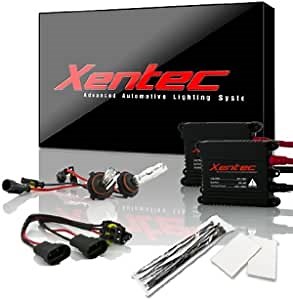 Xentec 9006 (HB4) 6000K HID Xenon Bulb bundle with 55W EP alloy Slim Ballast (Ultra White)
