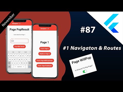 Flutter Tutorial - 1/2 Navigation & Routes