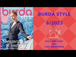 Burda Style 6/2023 Preview and All Line Drawings