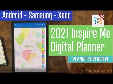 Introducing My 2021 Digital Planner - Inspire Me | Samsung Galaxy Tablet | Xodo App