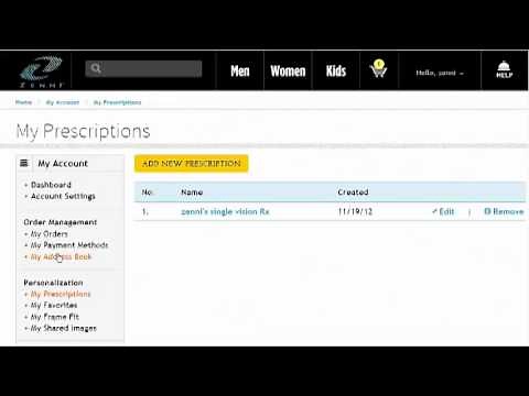 How to Create and Manage an Account at ZenniOptical.com