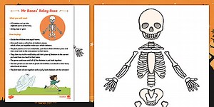 Mr Bones Relay Race Halloween Game