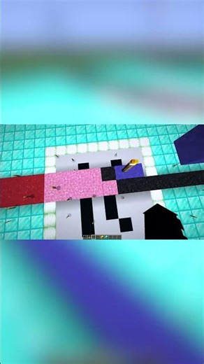 Minecraft Falling Cute among Sand Art #shorts #sandart #fallingsandart #minecraft #minecraftshorts