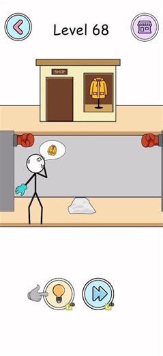 (Shorts) Thief Puzzle: Stickman Thief Brain Testing Level 68 (IOS Gameplay)