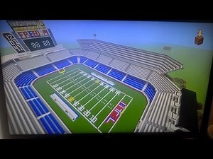 MINECRAFT HOW TO BUILD A NFL FOOTBALL STADIUM EPISODE 2! "BEST TUTORIAL ON YOUTUBE"