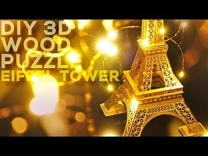 DIY 3D Wooden Eiffel Tower Puzzle (By Robotime RoLife)