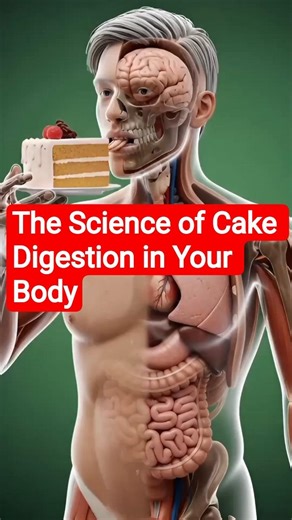 The Sweet Journey of Cake Inside the Human Body | 3D Animation #didyouknow #sciencefacts #usa