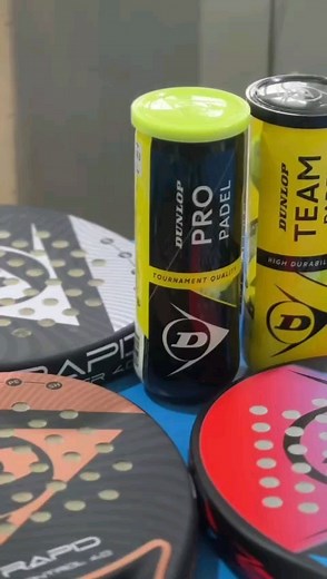 Shop the best Dunlop Padel Rackets and balls. #padel #padel_racket #padel_ball #racket #ball #dunlop #sports4ever #sport | Sports 4ever
