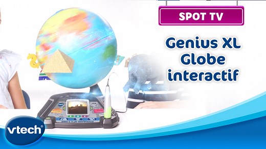 1.8K views · 19 reactions |  Partez à la découverte du monde avec le Globe vidéo interactif Genius XL !  Âge conseillé : Dès 7 ans.  Votre enfant utilise le stylet pour parcourir le globe interactif et découvre, avec l'écran vidéo, des informations sur le lieu sélectionné. Pour découvrir ce globe interactif très complet  https://bit.ly/3VzANxj | VTech Jouets | Facebook