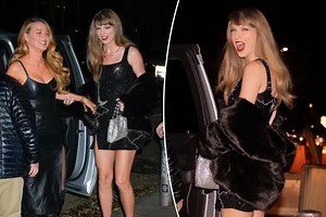 8.7K views · 134 reactions | Swift arrived at Outer Heaven in New York City Wednesday sporting a sparkly black mini dress that featured a bejeweled night sky across the front and side. https://trib.al/GfUGXhv | New York Post Trending Now | Facebook