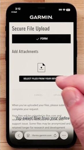 Uploading Files to Support | Garmin Support Shorts