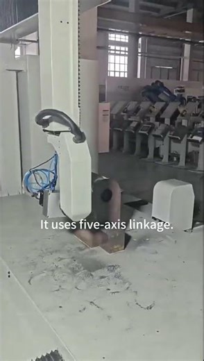 Five-axis gantry grinder handles 3D irregular shapes, needs one worker, cuts labor by 80% with auto