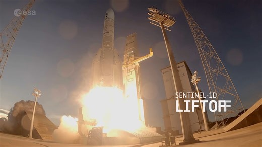 The European Sentinel-1D Earth Observation Satellite's Journey to Space | ESA FriendsofNASA.org: The Copernicus Sentinel-1D satellite has joined the Sentinel-1 mission in orbit. Launch took place on November 4, 2025, at 22:02 CET (18:02 local time) on board an Ariane 6 launcher from Europe’s Spaceport in French Guiana. The Sentinel-1 mission delivers high-resolution radar images of Earth’s surface, performing in all weather, day-and-night. This service is used by disaster response teams, environ