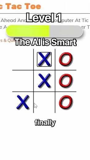 ''Impossible'' Tic-Tac-Toe AI vs Human