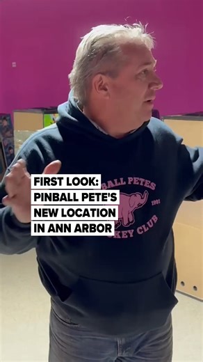 MLive on Instagram: "Pinball Pete’s move into a new space in downtown Ann Arbor is officially underway. Crews are moving pinball machines into the new spot at the corner of Liberty and Thompson. Co-owner Ted Arnold said he hopes to have the popular arcade open at the new spot sometime in January. (Ryan Stanton | MLive.com) #pinball #games #arcade #annarbor"