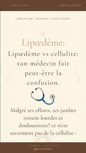 Lipœdème vs Cellulite : ton médecin fait peut-être la confusion. 🩺🚫