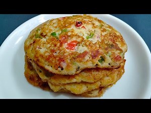 How To Make Spicy Vegetable Pancake From Puffed Rice In Very Easy Steps | EASY BREAKFAST RECIPE
