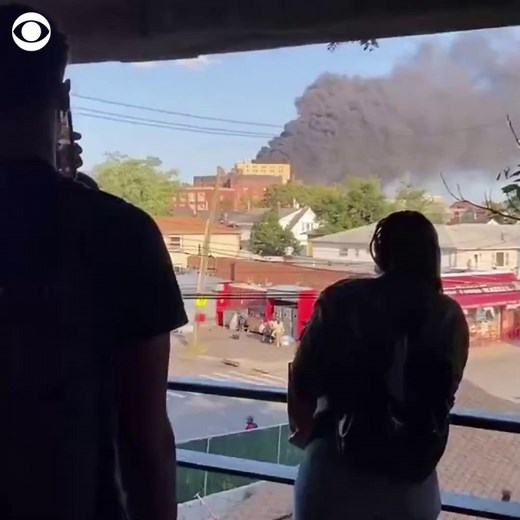 More than 100 firefighters responded to a two-alarm fire at St Johns Episcopal Hospital in Queens, New York, on Friday. No injuries were reported at the time of the fire. | CBS News