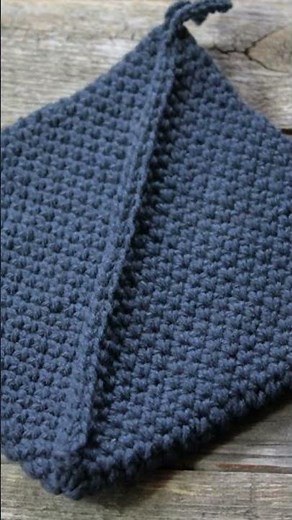 Easiest Make Simple Cotton Free Double Thick Potholder Crochet Pattern Cotton Double Thick #crochet