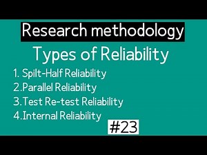 What is reliability in research, Its Types| Test-Retest| Inter-Rater | Split Half