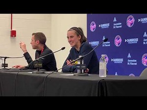 Caitlin Clark, Kelsey Mitchell press conference after Indiana Fever loss to Las Vegas Aces