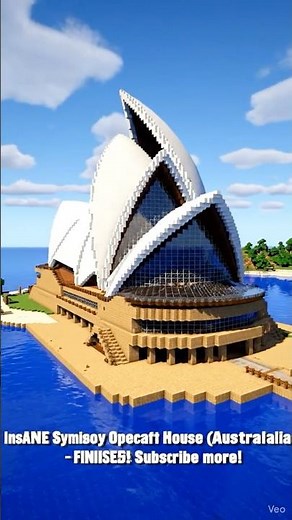 [#30] ⛵ Sydney Opera House Build in Minecraft in 8 SECONDS! #sydney