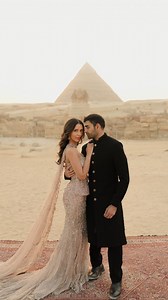 WeddingSutra.com on Instagram: "A wedding at the pyramids in Cairo? That’s right. Vivek and Monica’s union became the first Indian wedding ever hosted at this ancient wonder, where desert gold, couture silhouettes, and centuries of history wrapped their celebration in a kind of magic only Egypt can offer. A moment of pure, iconic luxury. Couple: @moniicanayyar, @_viveknandha Video Courtesy: @thehouseontheclouds #destinationwedding #egyptwedding #pyramids #weddingsutra #weddingfilm"