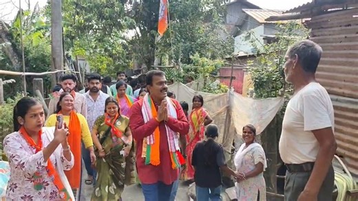 BJP’s Uttam Prasad goes door-to-door in Dhubri, predicts minority vote swing