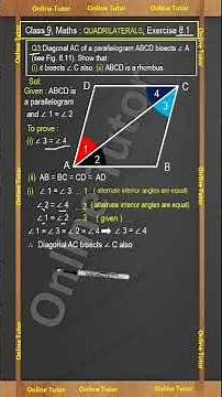 Class 9 Maths Ex 8.1 Q3 | Chapter 8 Quadrilaterals | NCERT Solutions Hindi
