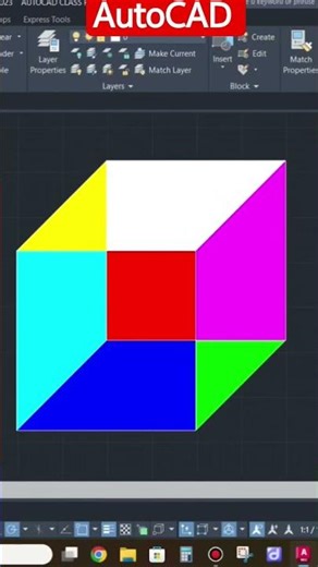 😱 AutoCAD me Cube kaise banaye 😱 | Only ONE Command Trick 🔥 | Beginner Friendly