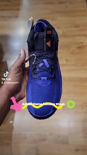 Adidas Dame 8: Unisex Purple and Yellow Sneakers