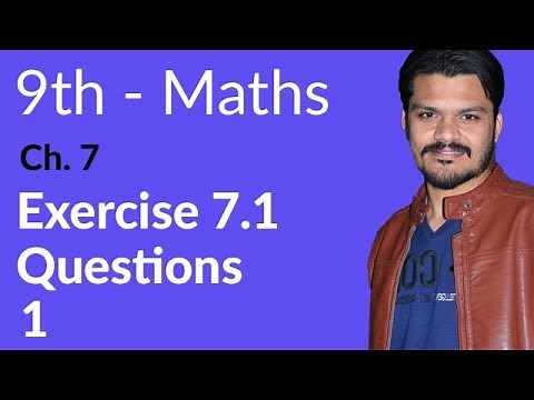 9th Class Math, Exercise 7.1 Question no 1 -Ch 7 Linear Equations & Inequalities-Matric part 1 Math