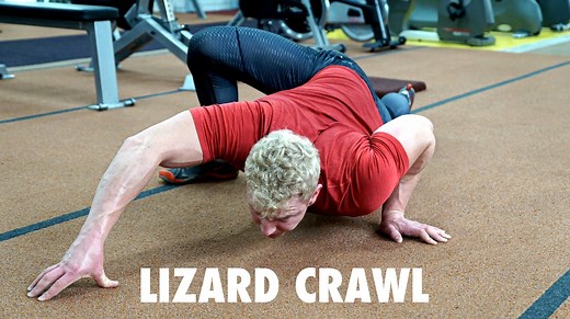 7 Fiery Lizard Crawls by Vahva Fitness. There doesn't exist a movement that will hit the anterior side of the human body more versatilely than the lizard crawl. The hardest lizard crawl progressions done right will hit the chest, triceps and shoulders from many different angles, muscle lengths and arm positions which will ensure these muscles develop to their full potential. More information and details about these crawls can be found from this blog post: bit.ly/lizardcrawl | VAHVA Fitness